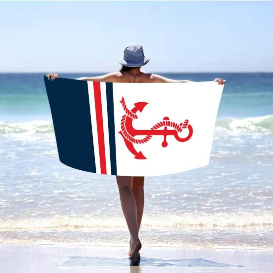 RĘCZNIK PLAŻOWY 150x210 KĄPIELOWY KOC DUŻY KOCYK SZYBKOSCHNĄCY  NA BASEN