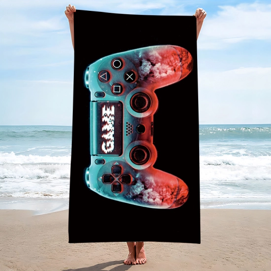 RĘCZNIK PLAŻOWY 150x210 KĄPIELOWY KOC DUŻY KOCYK SZYBKOSCHNĄCY  NA BASEN