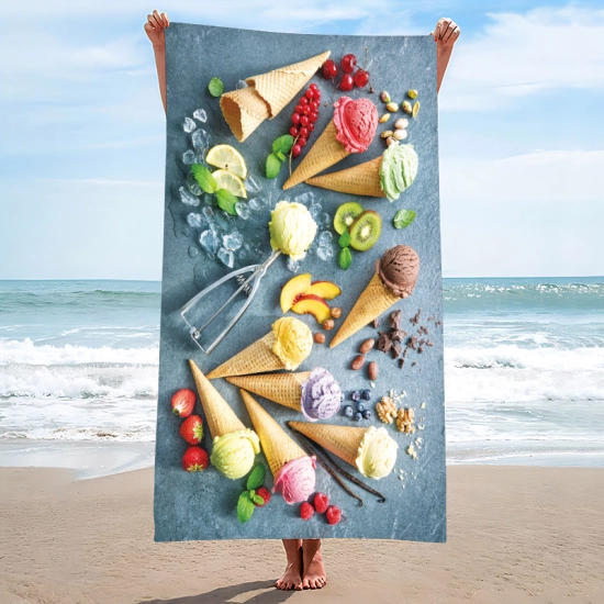 RĘCZNIK PLAŻOWY 150x210 KĄPIELOWY KOC DUŻY KOCYK SZYBKOSCHNĄCY  NA BASEN