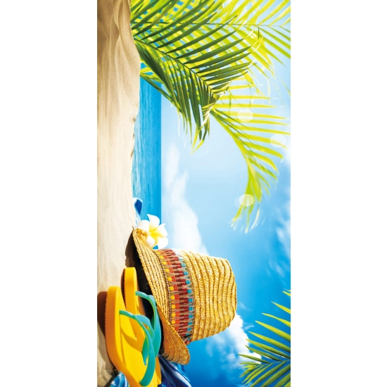 RĘCZNIK PLAŻOWY 150x210 KĄPIELOWY KOC DUŻY KOCYK SZYBKOSCHNĄCY  NA BASEN