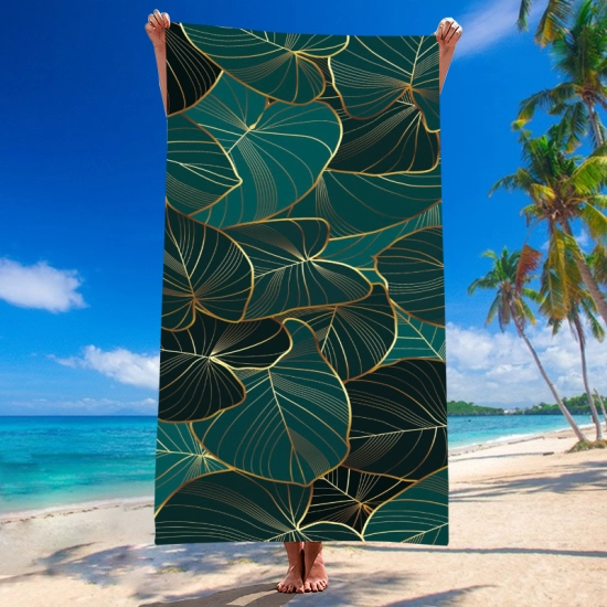 RĘCZNIK PLAŻOWY 150x210 KĄPIELOWY KOC DUŻY KOCYK SZYBKOSCHNĄCY  NA BASEN