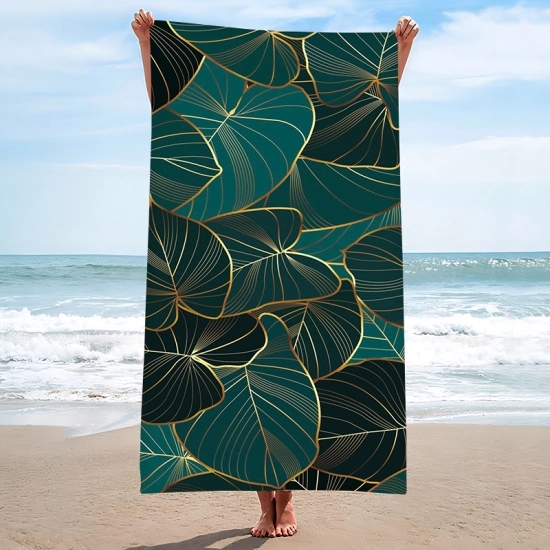 RĘCZNIK PLAŻOWY 150x210 KĄPIELOWY KOC DUŻY KOCYK SZYBKOSCHNĄCY  NA BASEN