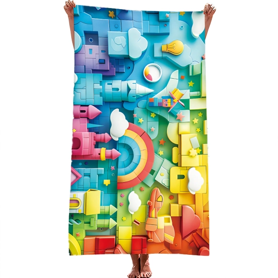 RĘCZNIK PLAŻOWY KĄPIELOWY DUŻY SZYBKOSCHNĄCY 100x180 NA BASEN PLAŻA MIĘKKI