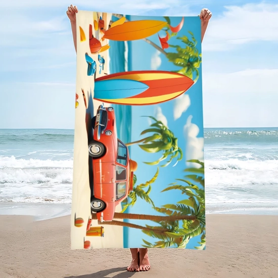 RĘCZNIK PLAŻOWY KĄPIELOWY DUŻY SZYBKOSCHNĄCY 100x180 NA BASEN PLAŻA MIĘKKI