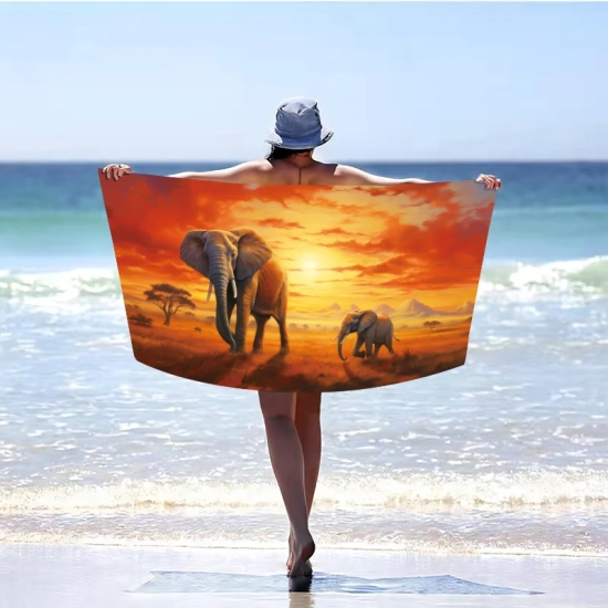 RĘCZNIK PLAŻOWY KĄPIELOWY DUŻY SZYBKOSCHNĄCY 70x140 NA BASEN PLAŻA MIĘKKI