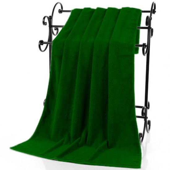 GRUBY RĘCZNIK KĄPIELOWY 70x140cm 500g/m2 PREMIUM CHŁONNY BUTELKOWA ZIELEŃ
