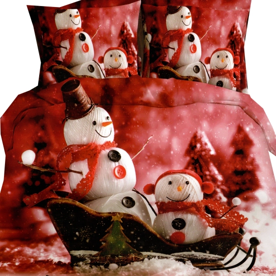 KOMPLET POŚCIELI DWUSTRONNA POŚCIEL 140x200 +2 POSZEWKI SATYNA BAWEŁNIANA