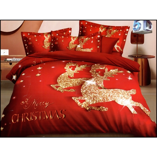 KOMPLET POŚCIELI DWUSTRONNA POŚCIEL 140x200 +2 POSZEWKI SATYNA BAWEŁNIANA