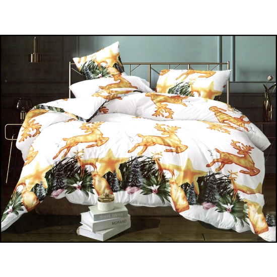 ŚWIĄTECZNA POŚCIEL 3D BAWEŁNA SATYNOWA