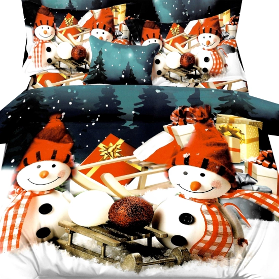 KOMPLET POŚCIELI DWUSTRONNA POŚCIEL 135x200 +2 POSZEWKI SATYNA BAWEŁNIANA