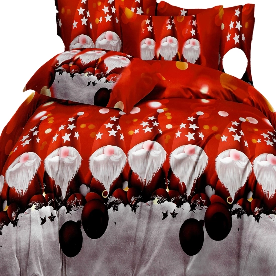 ŚWIĄTECZNA POŚCIEL BAWEŁNA SATYNOWA KOMPLET PRZEŚCIERADŁO PREZENT