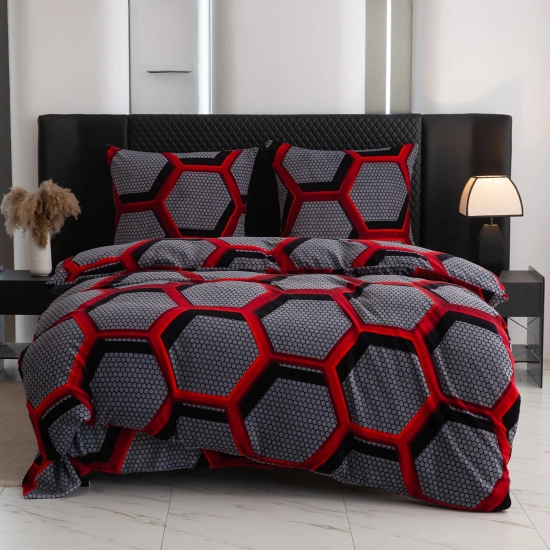 komplet pościeli miś 200x220 cm geometryczny