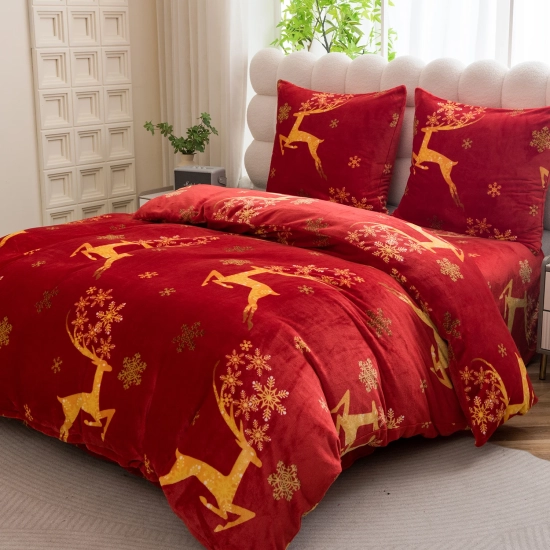 zimowa pościel świąteczna miś bożonarodzeniowa