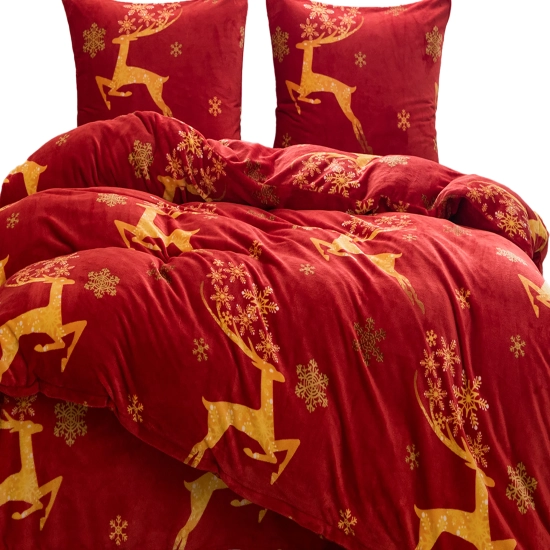 ciepła pościel świąteczna miś na zimę