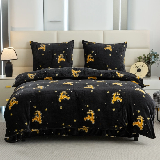 ŚWIĄTECZNA POŚCIEL MIŚ 160x200 ZIMOWA POLAROWA CIEPŁA MIKROFIBRA ŚWIĘTA