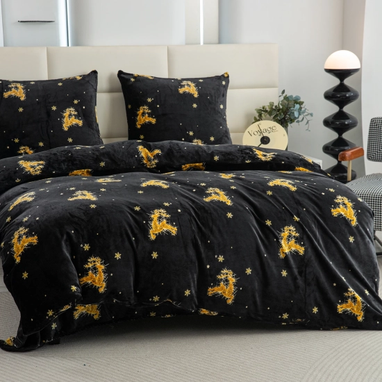 komplet pościeli świątecznej miś na prezent