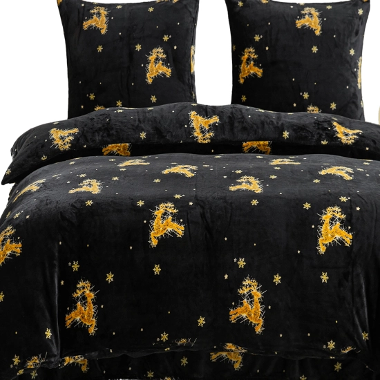 ciepła pościel świąteczna miś na zimę