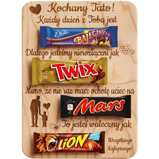 GOTOWA TABLICZKA ZE SŁODYCZAMI PREZENT DLA TATY SŁODYCZE TATA DZIEŃ OJCA