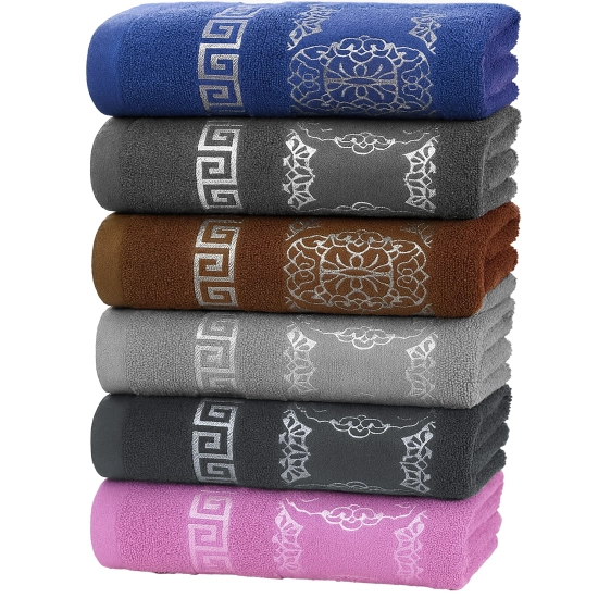 LUKSUSOWY KOMPLET 6 RĘCZNIKÓW KĄPIELOWYCH 50x100 BAWEŁNA FROTTE CHŁONNE