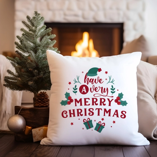 POSZEWKA DEKORACYJNA 40x40 ŚWIĄTECZNA Z NADRUKIEM