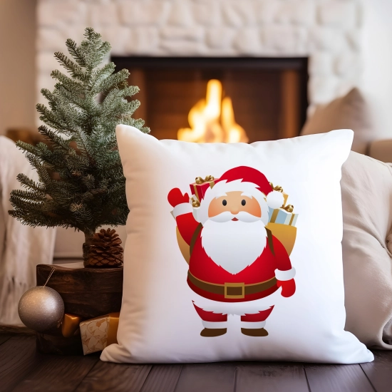 POSZEWKA DEKORACYJNA 40x40 ŚWIĄTECZNA MIKOŁAJ