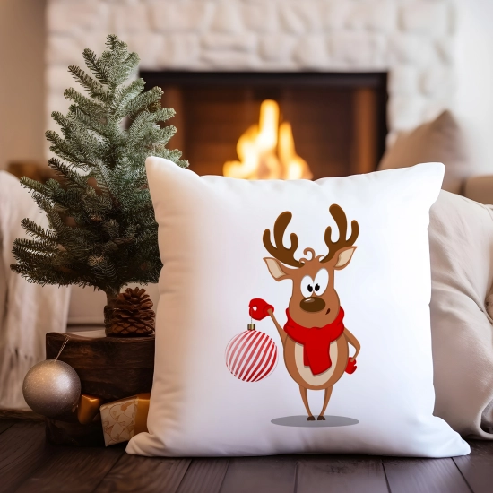 PODUSZKA DEKORACYJNA 40X40 ŚWIĄTECZNA NA PREZENT
