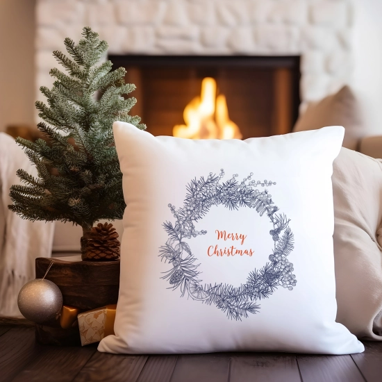 ŚWIĄTECZNY KOMPLET PODUSZKA I KUBEK Z DRUKIEM NA ŚWIĘTA MIKOŁAJA PREZENT