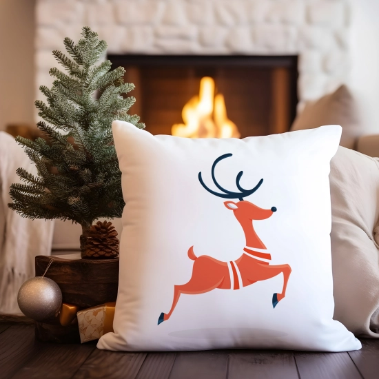 PODUSZKA DEKORACYJNA 40X40 ŚWIĄTECZNA NA PREZENT