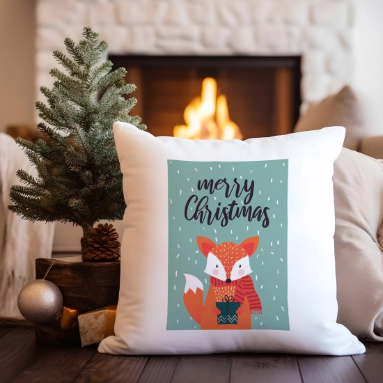 PODUSZKA DEKORACYJNA 40X40 ŚWIĄTECZNA NA PREZENT