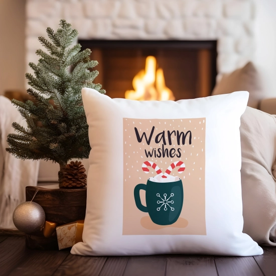 PODUSZKA DEKORACYJNA 40X40 ŚWIĄTECZNA NA PREZENT