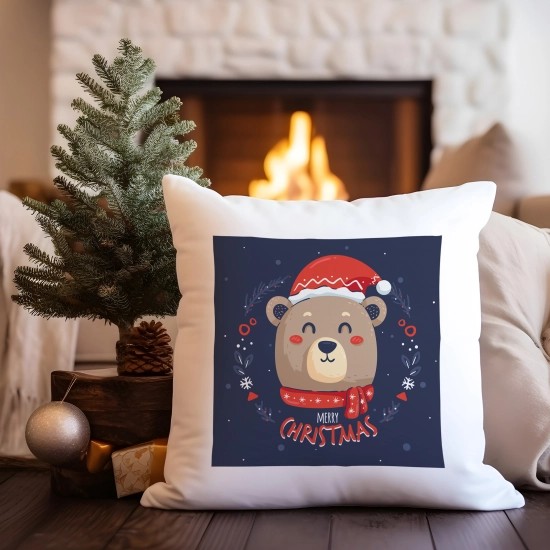 PODUSZKA DEKORACYJNA 40X40 ŚWIĄTECZNA NA PREZENT