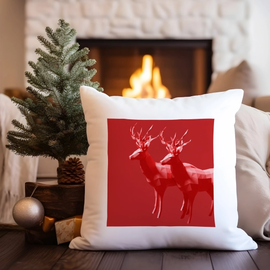 ŚWIĄTECZNY KOMPLET PODUSZKA I KUBEK Z DRUKIEM NA ŚWIĘTA MIKOŁAJA PREZENT