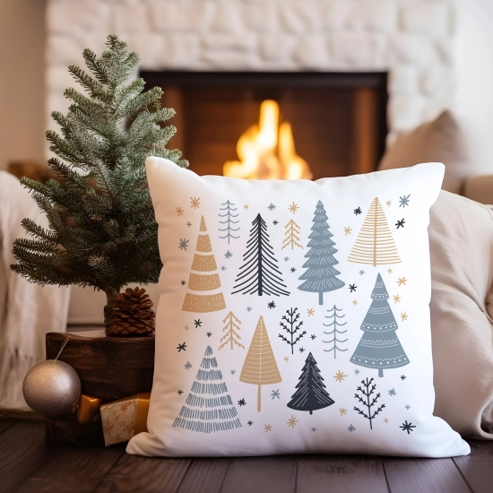 PODUSZKA DEKORACYJNA 40X40 ŚWIĄTECZNA NA PREZENT