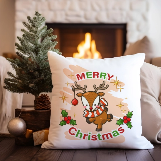 PODUSZKA DEKORACYJNA 40X40 ŚWIĄTECZNA NA PREZENT