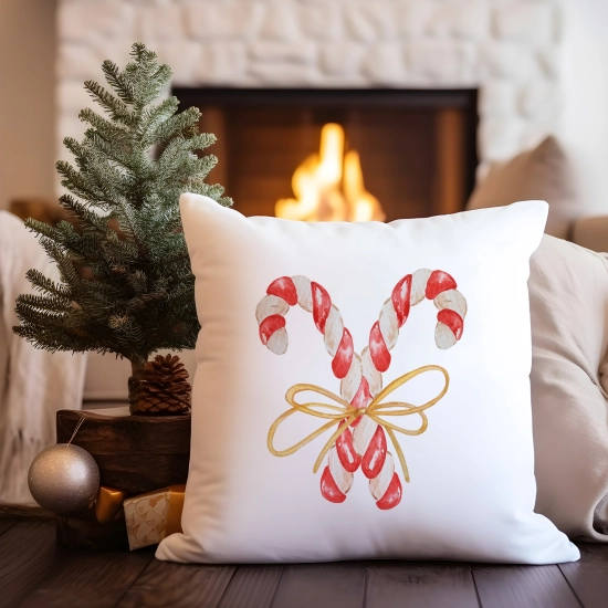 PODUSZKA DEKORACYJNA 40X40 ŚWIĄTECZNA NA PREZENT