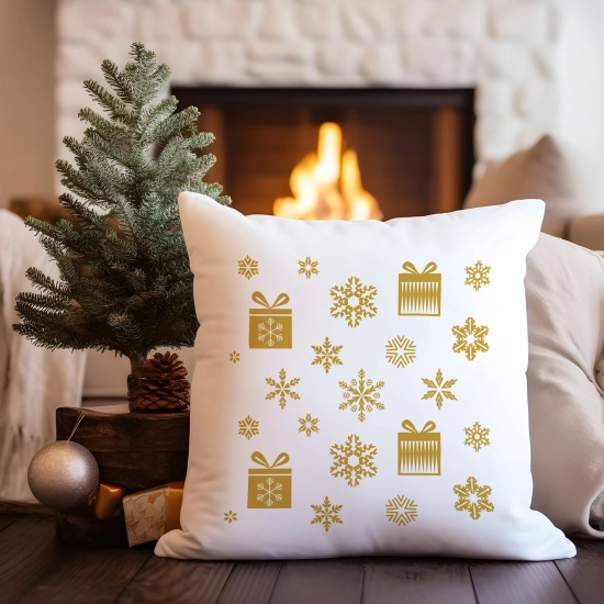 POSZEWKA DEKORACYJNA 40x40 ŚWIĄTECZNA Z NADRUKIEM