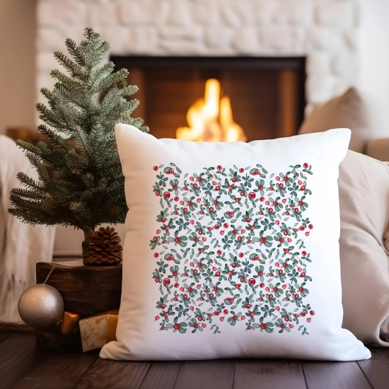 PODUSZKA DEKORACYJNA 40X40 ŚWIĄTECZNA NA PREZENT