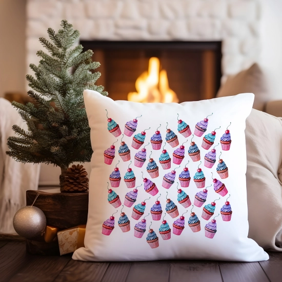 PODUSZKA DEKORACYJNA 40X40 ŚWIĄTECZNA NA PREZENT