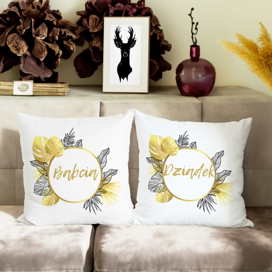 KOMPLET PREZENT DLA BABCI I DZIADKA PODUSZKA KUBEK BABCIA DZIADEK ZESTAW