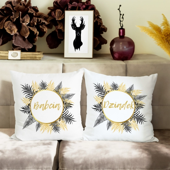 KOMPLET PREZENT DLA BABCI I DZIADKA PODUSZKA KUBEK BABCIA DZIADEK ZESTAW