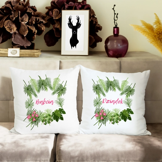 KOMPLET PREZENT DLA BABCI I DZIADKA PODUSZKA KUBEK BABCIA DZIADEK ZESTAW