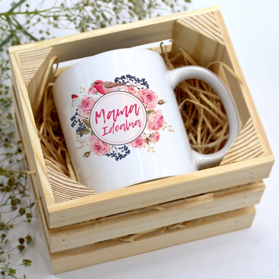 KUBEK 330ml W SKRZYNCE DLA MAMY PREZENT DZIEŃ MATKI MAMA MAMUSIA UPOMINEK