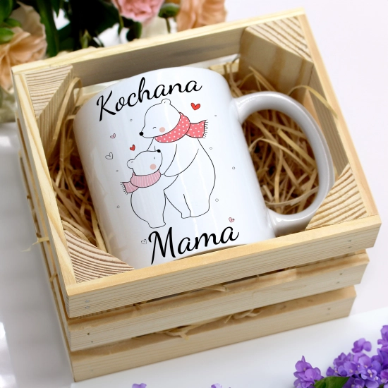 KUBEK 330ml W SKRZYNCE DLA MAMY PREZENT DZIEŃ MATKI MAMA MAMUSIA UPOMINEK