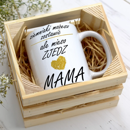 KUBEK 330ml W SKRZYNCE DLA MAMY PREZENT DZIEŃ MATKI MAMA MAMUSIA UPOMINEK