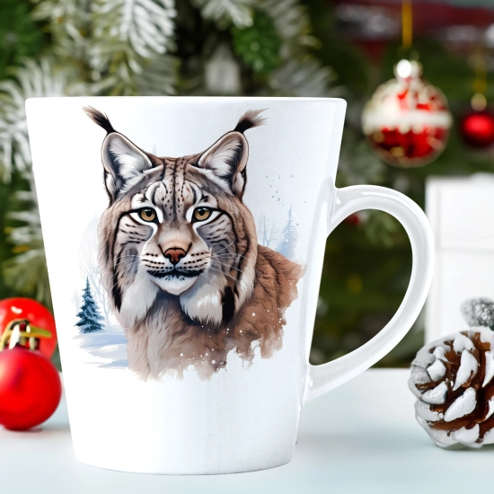 ŚWIĄTECZNY KUBEK LATTE 330ml PREZENT ŚWIĘTA ZIMOWY RENIFER JELEŃ MIKOŁAJ