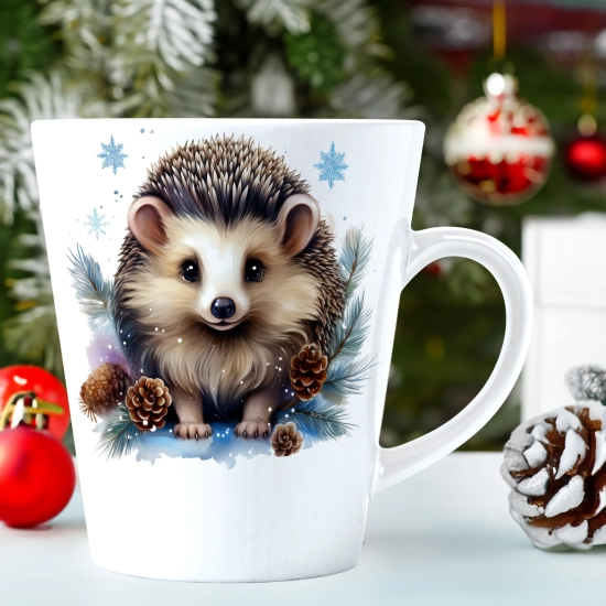 ŚWIĄTECZNY KUBEK LATTE 330ml PREZENT ŚWIĘTA ZIMOWY RENIFER JELEŃ MIKOŁAJ