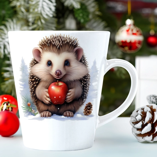 ŚWIĄTECZNY KUBEK LATTE 330ml PREZENT ŚWIĘTA ZIMOWY RENIFER JELEŃ MIKOŁAJ