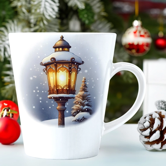 ŚWIĄTECZNY KUBEK LATTE 330ml PREZENT ŚWIĘTA ZIMOWY RENIFER JELEŃ MIKOŁAJ