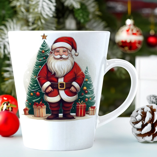 ŚWIĄTECZNY KUBEK LATTE 330ml PREZENT ŚWIĘTA ZIMOWY RENIFER JELEŃ MIKOŁAJ