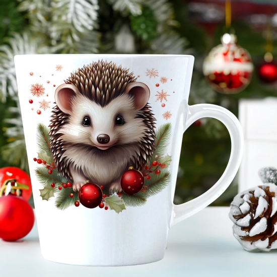 ŚWIĄTECZNY KUBEK LATTE 330ml PREZENT ŚWIĘTA ZIMOWY RENIFER JELEŃ MIKOŁAJ